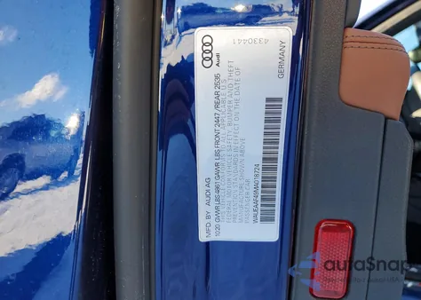 2021 Audi A4 Premium Plus 45 z USA, uszkodzony, nr VIN WAUEAAF49MA018724